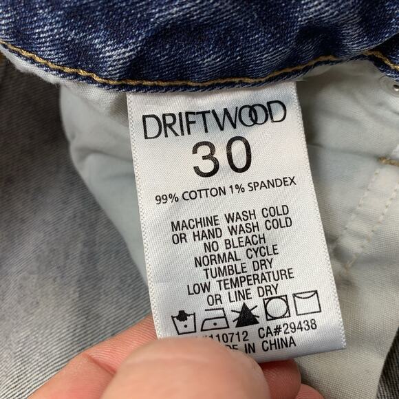 Driftwood Stella Jeans Size 30 x 27" Inseam Blue Stretch Medium Wash 25-28 - Picture 5 of 8